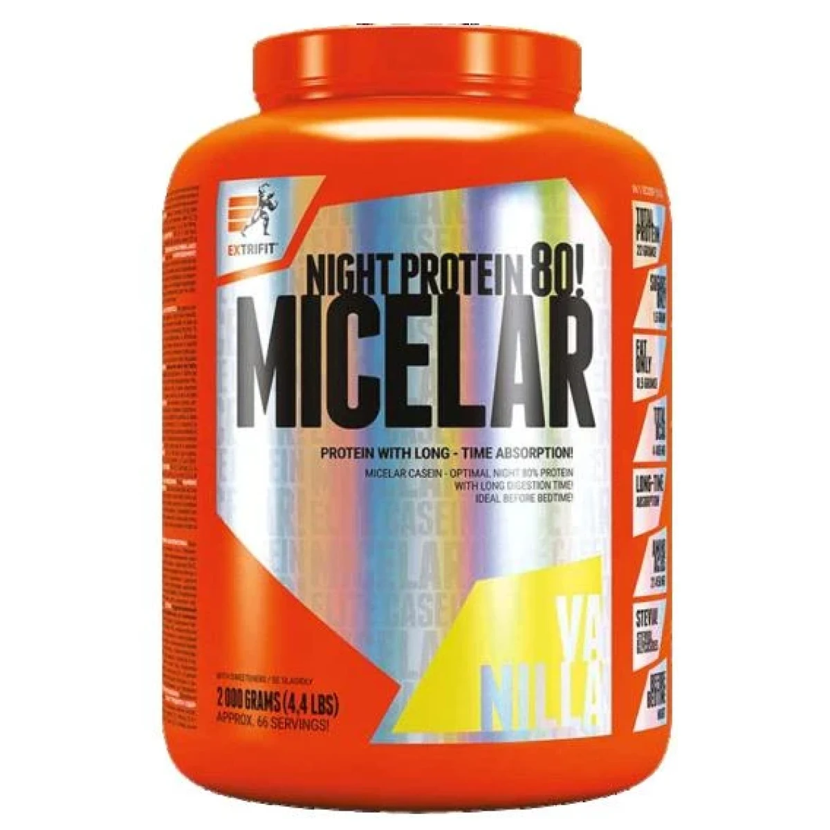 Extrifit Micelar Casein 2000g - Barva: Vícebarevná | Příchuť: Vanilka · záber 1