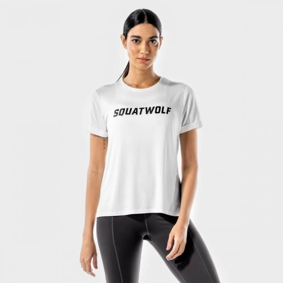 SQUATWOLF Dámske tričko Iconic White L · záber 1