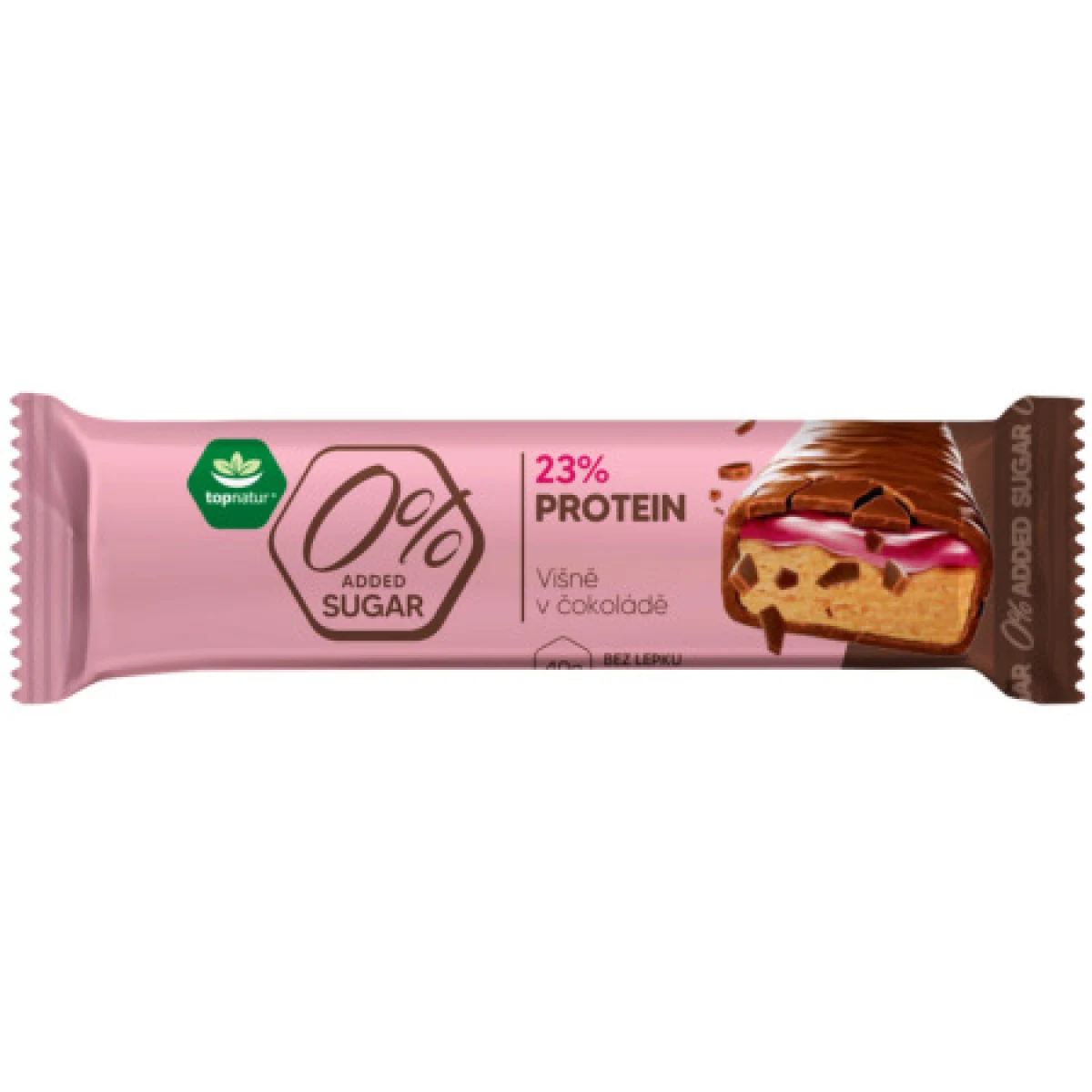 TOPNATUR Proteínová tyčinka višne v čokoláde 40 g · záber 1
