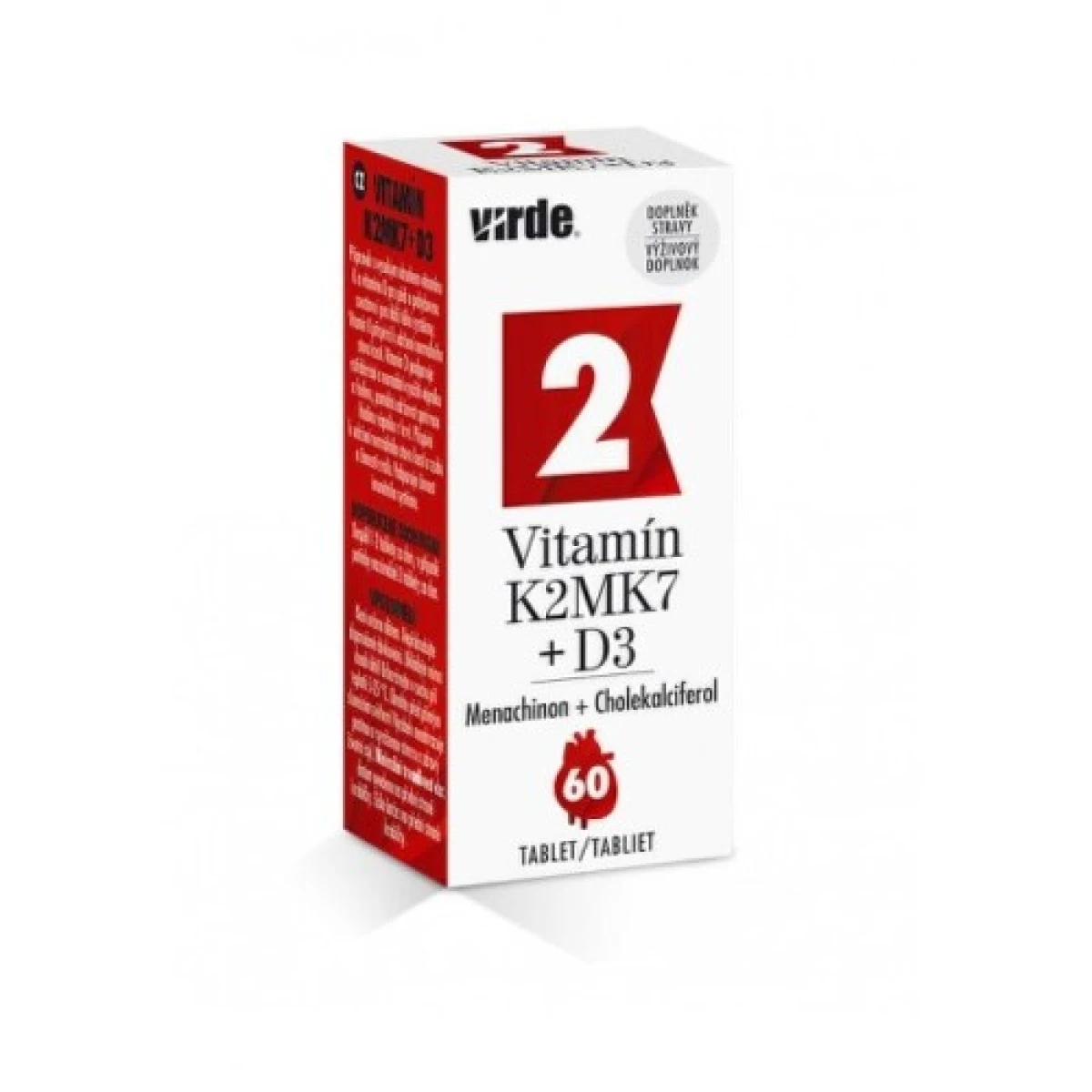 Virde Vitamín K2 MK7 + D3 60 tabliet · záber 1