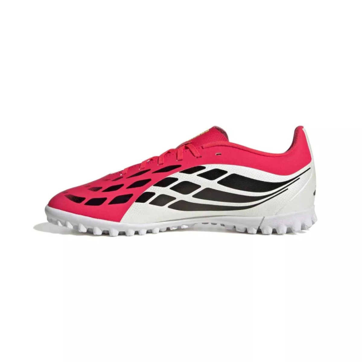 Chlapčenské futbalové kopačky turfy ADIDAS Predator Club Jr TF lucid red core black cloud white - Farba: čierna · záber 3