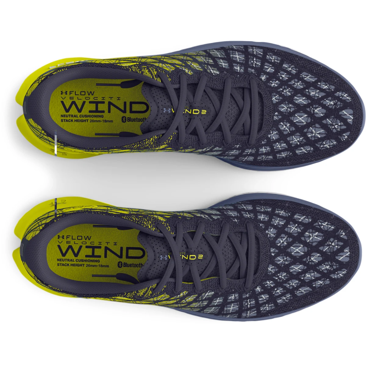 Pánská běžecká obuv UNDER ARMOUR UA FLOW Velociti Wind 2 steel yellow ray aurora purple · záber 4