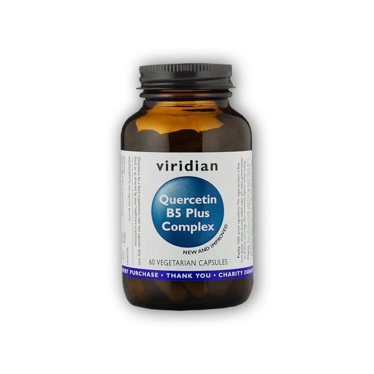 Viridian Quercetin B5 Plus Complex 60 kapslí · záber 1