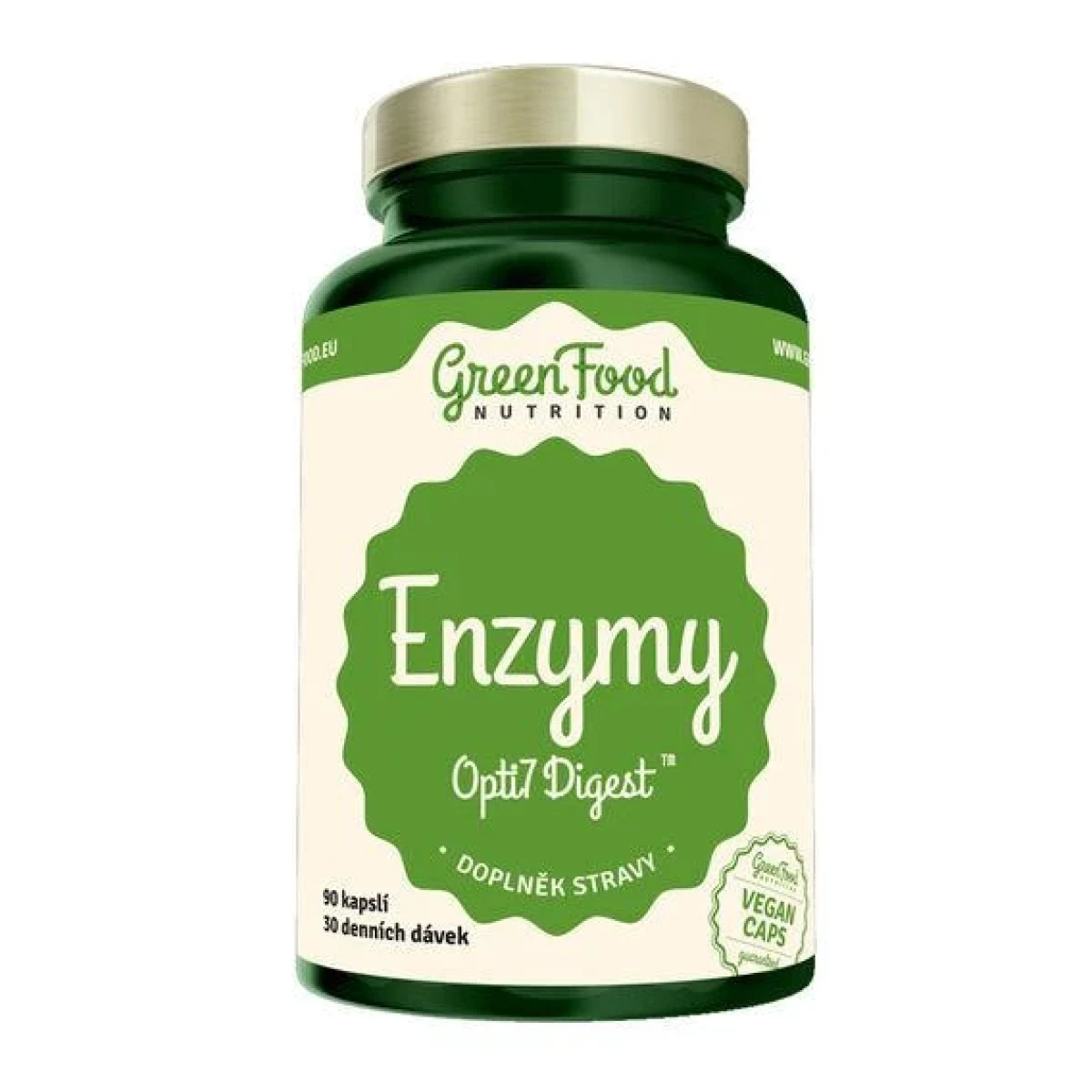 GreenFood Enzymy Opti7 Digest 90 kapslí · záber 1