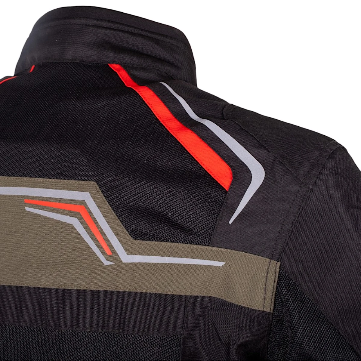 Letná moto bunda W-TEC Rovin Farba čierno-zeleno-červená, · záber 4