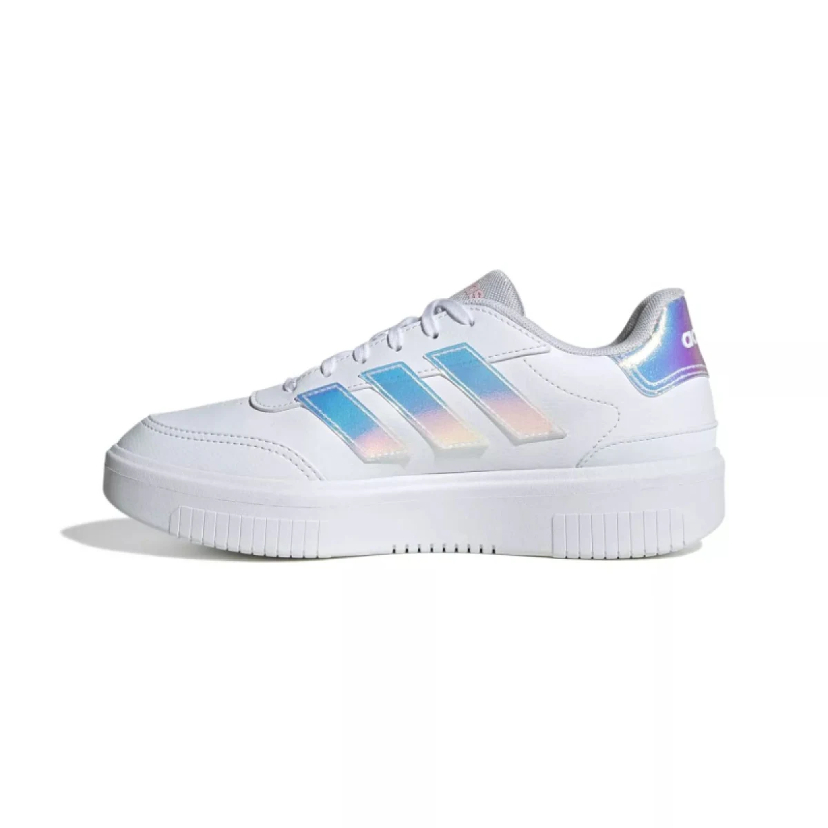 Dámska rekreačná obuv ADIDAS Courtblock Bold W cloud white cloud white clear pink · záber 2