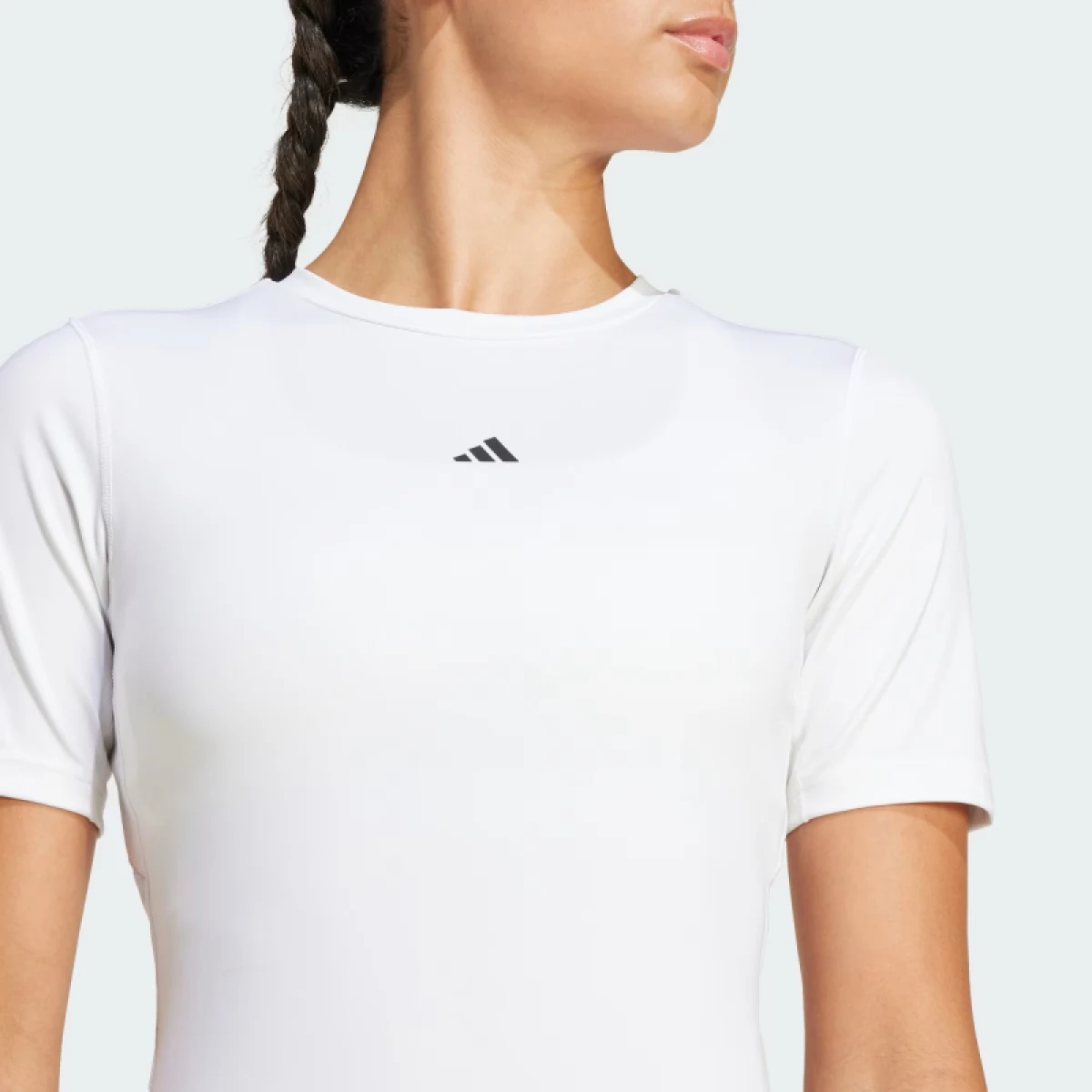 Dámske tréningové tričko s krátkym rukávom ADIDAS TF TRAIN T WHITE · záber 5