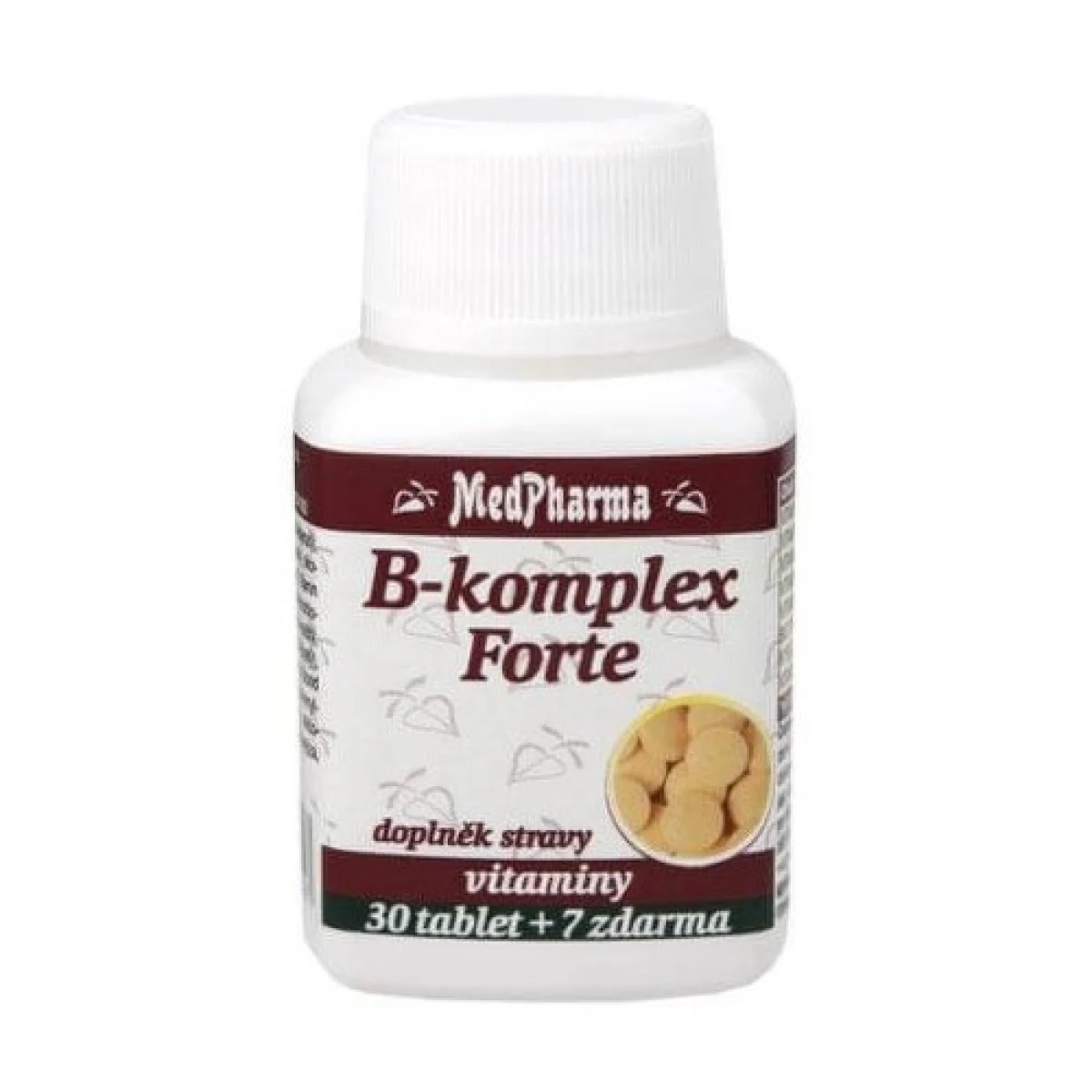 MEDPHARMA B-komplex forte 30 + 7 tabliet ZADARMO · záber 1