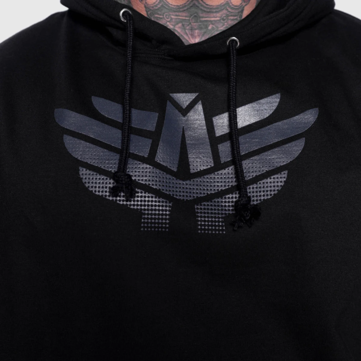 Pánska mikina s kapucňou Iron Aesthetics Apex, čierna · záber 5