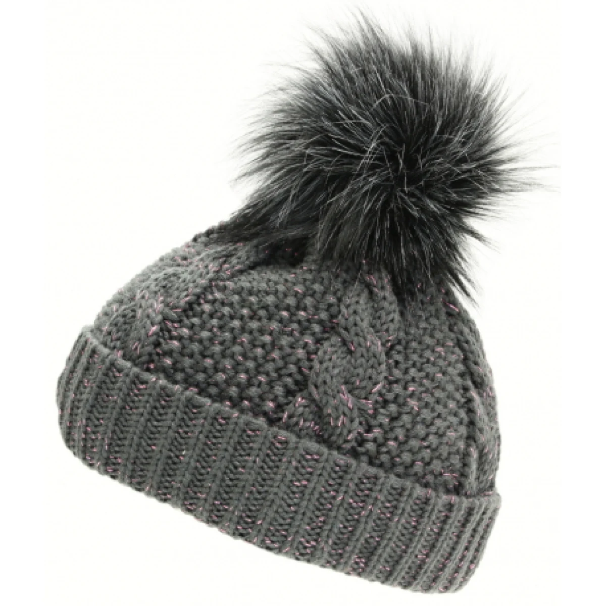 Dámska zimná čiapka BLIZZARD Viva Kaprun, grey pink · záber 1
