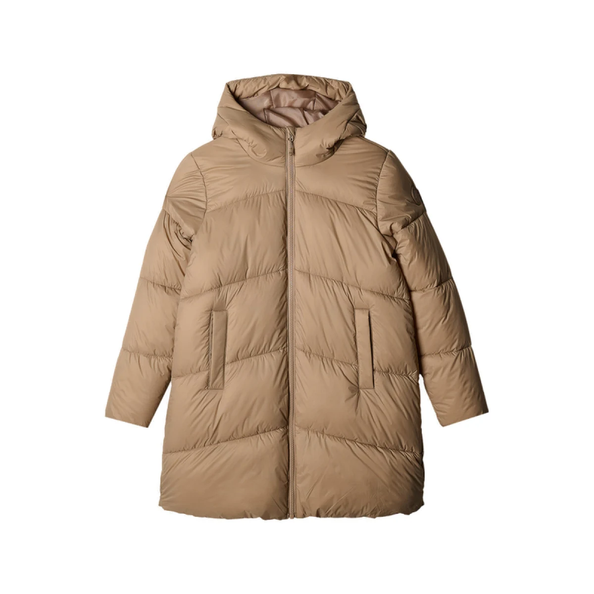 Dívčí bunda 4F JUNIOR DOWN JACKET-JWAW24TDJAF455-83S-BEIGE · záber 5