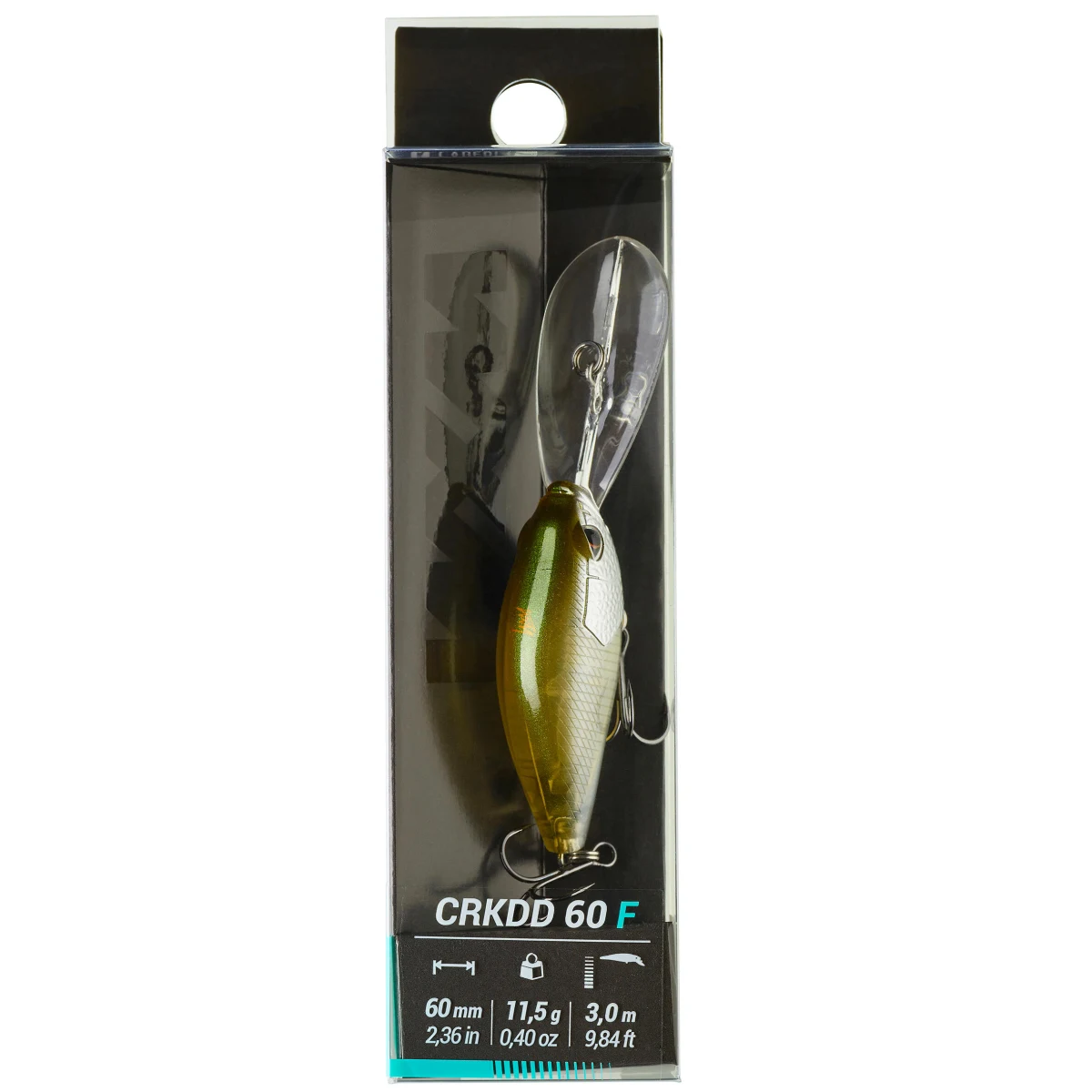 CAPERLAN Wobler Deep Crankbait WXM CRKDD 60 F hnedý chrbát bez · záber 2