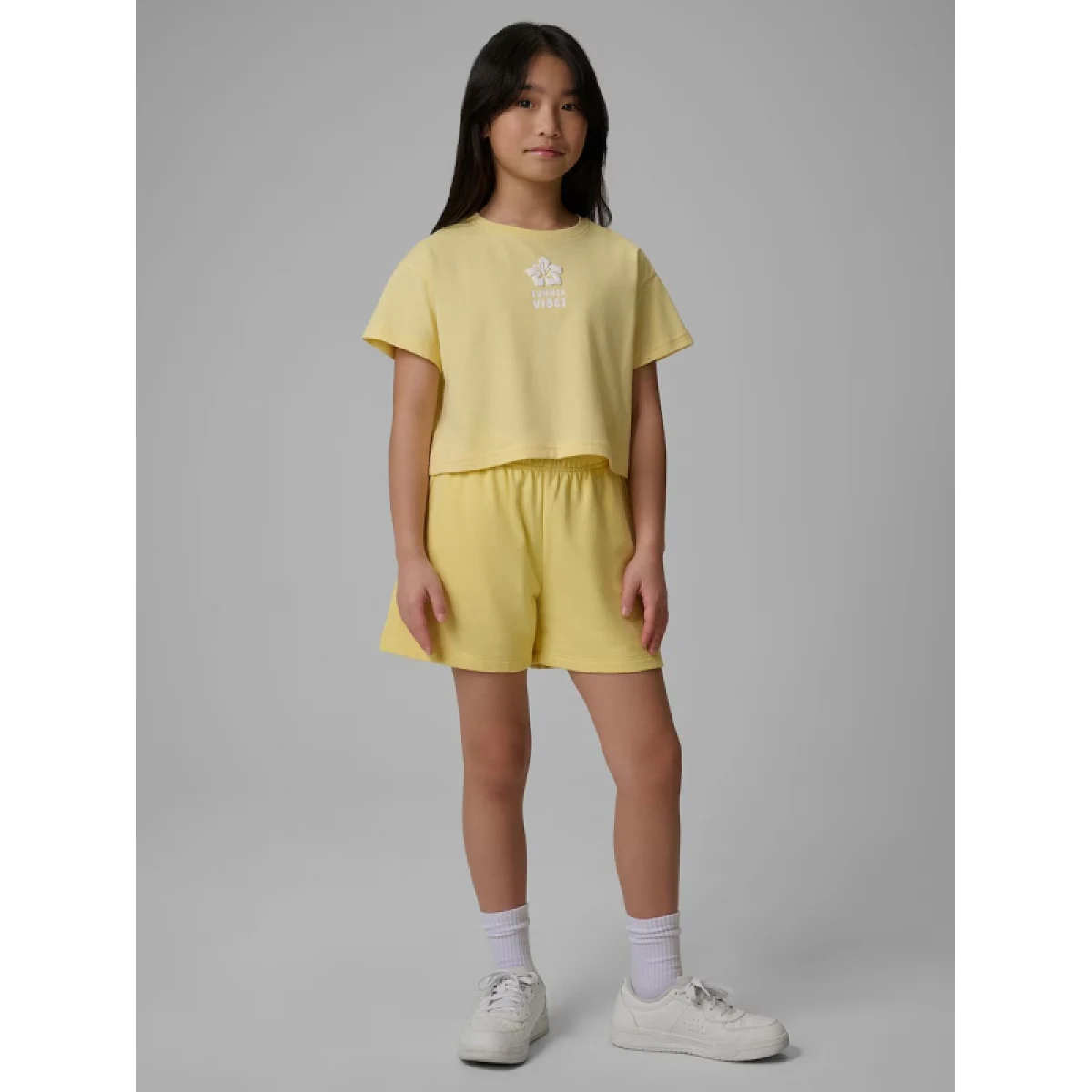 Dievčenské tričko s krátkym rukávom 4F JUNIOR TSHIRT F2941-71S-YELLOW · záber 5