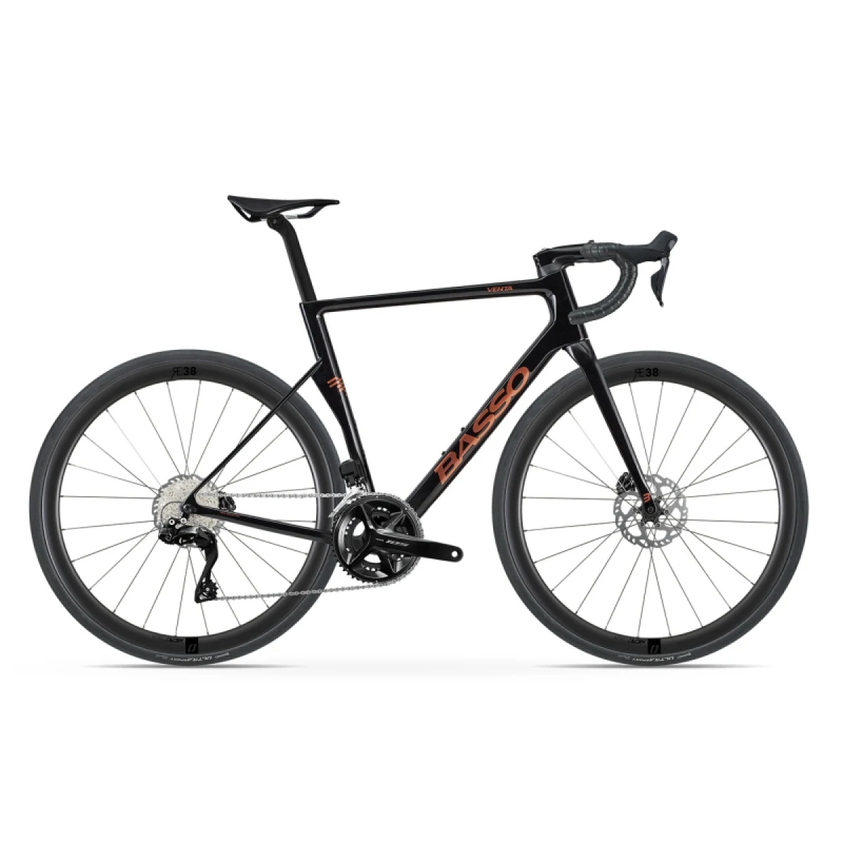 Cestný bicykel BASSO Venta R, Shimano 105 DI2, Microtech RE38, magma black · záber 2