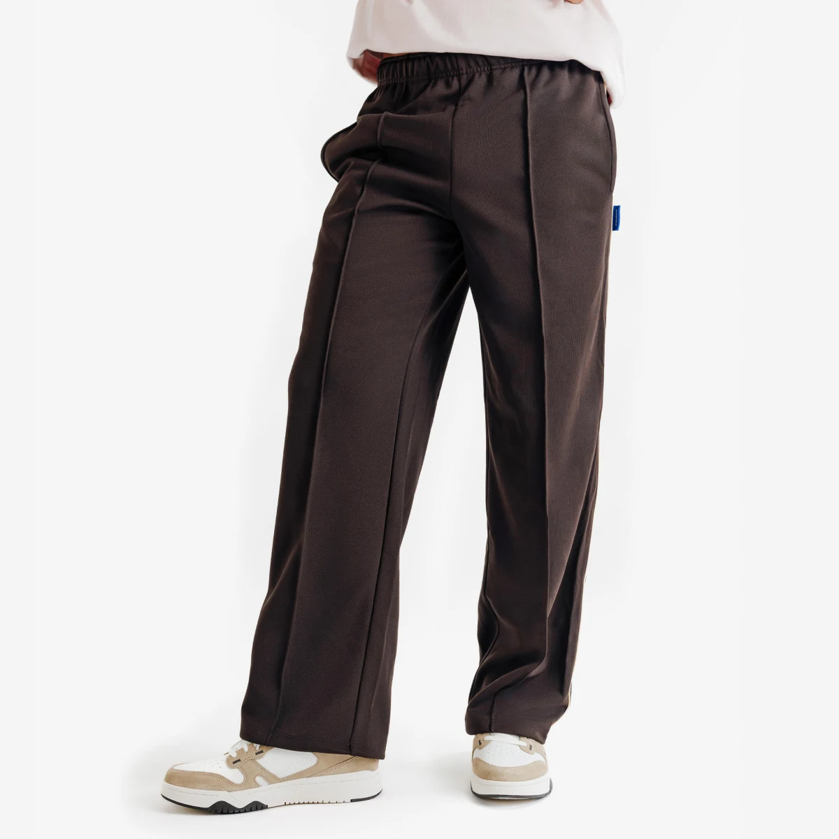 DECATHLON Pánske tepláky Heritage hnedé XS / W27 L33 · záber 1