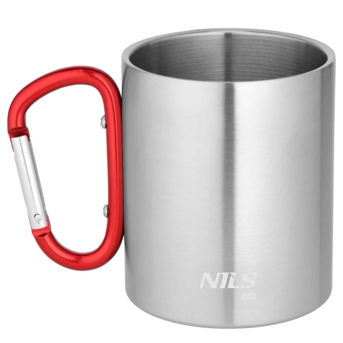 Nils Kempingový hrnek Camp NC17110 s karabinou 300ml červený (VÝPRODEJ) · záber 2