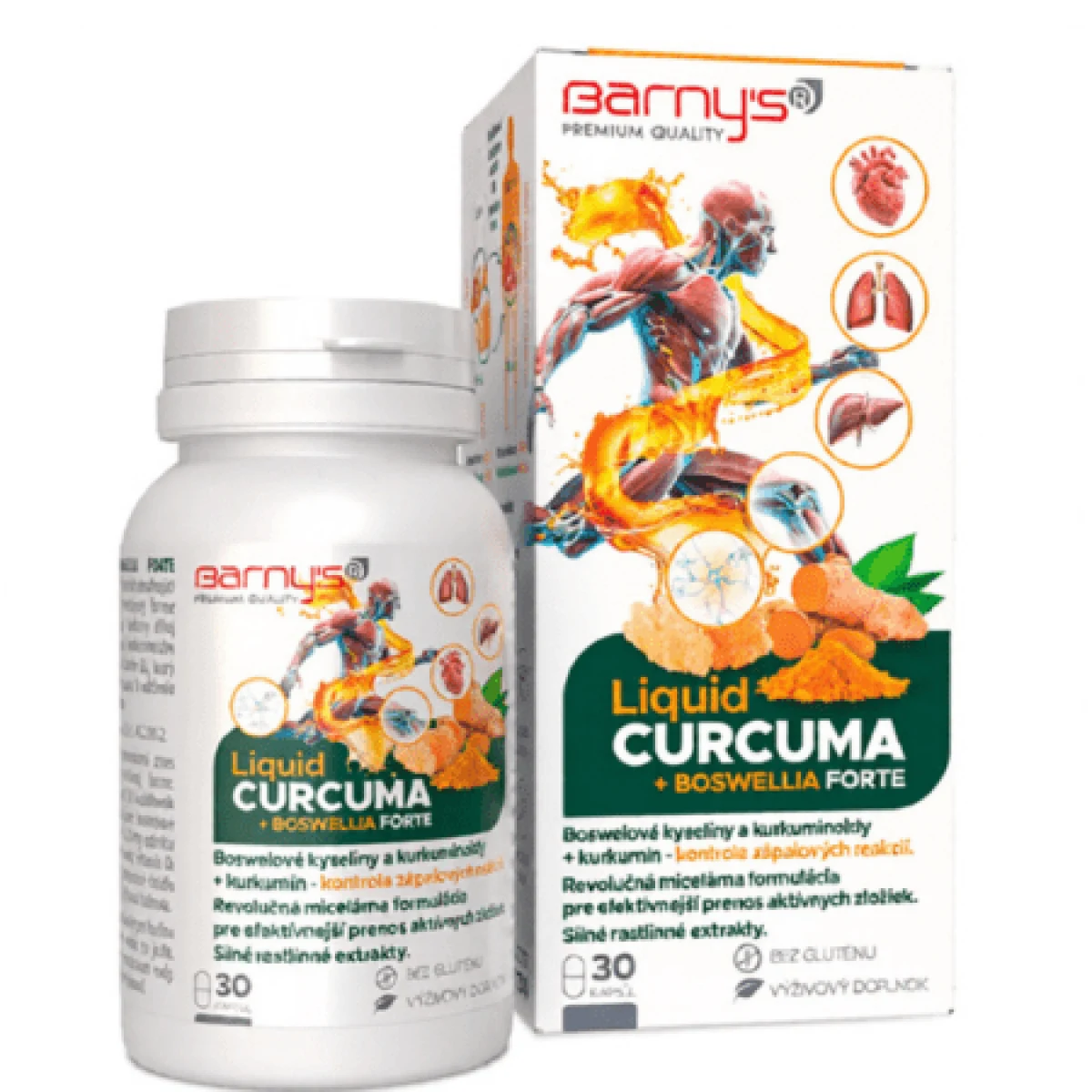 BARNY´S Liquid curcuma a boswellia forte 30 ks · záber 2