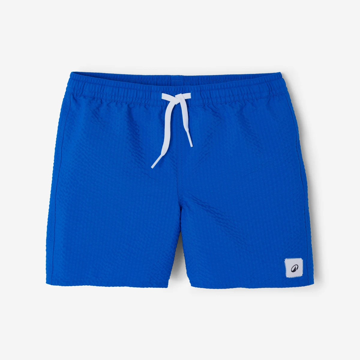DECATHLON Detské plážové šortky 100 textúrované modré 4-5 r (103-112 cm) · záber 1