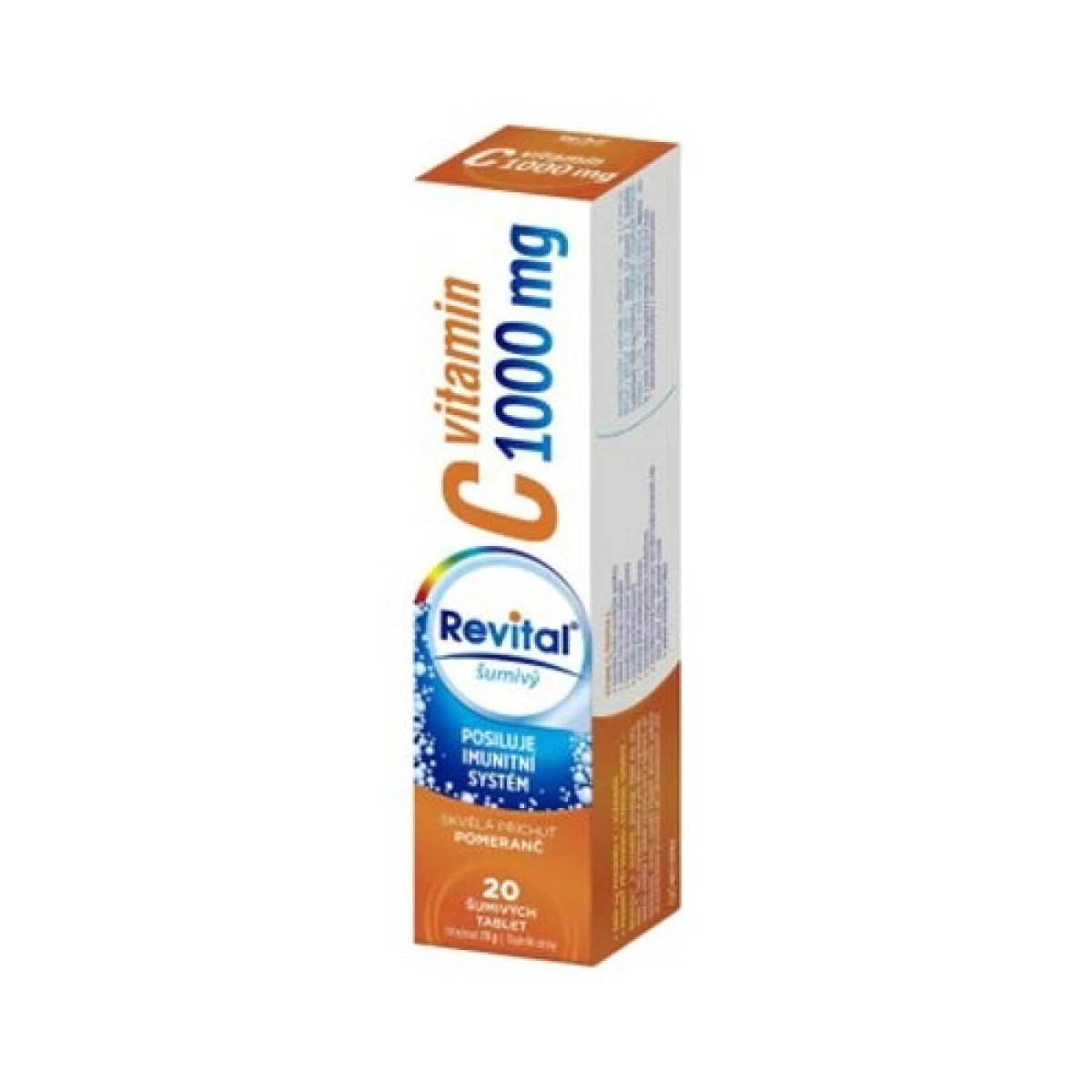 REVITAL Vitamín C 1000 mg pomaranč 20 šumivých tabliet · záber 1