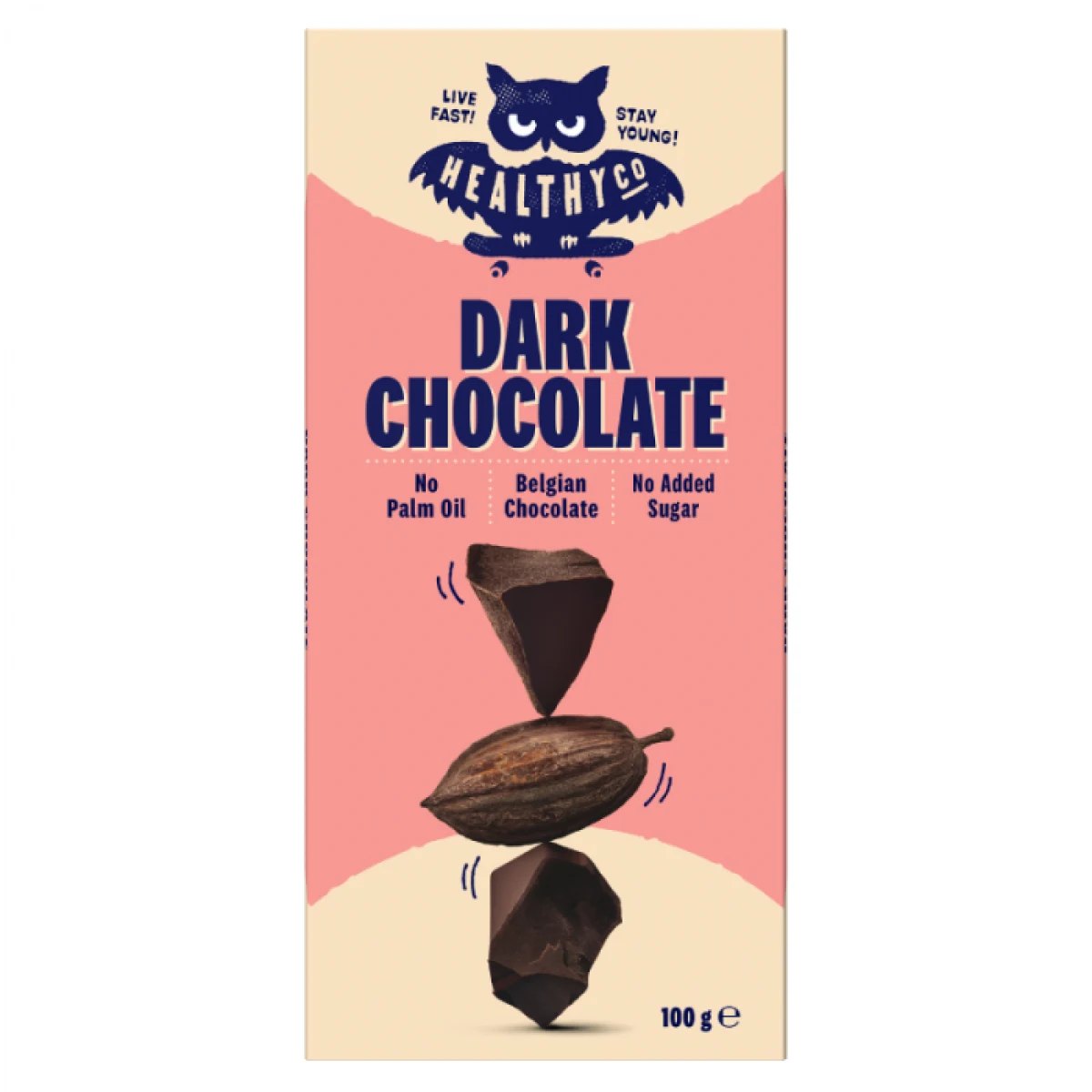 Chocolate - HealthyCo - Вкус: Черен шоколад | Тегло: 0,1 g | Опаковка: 20 · záber 1