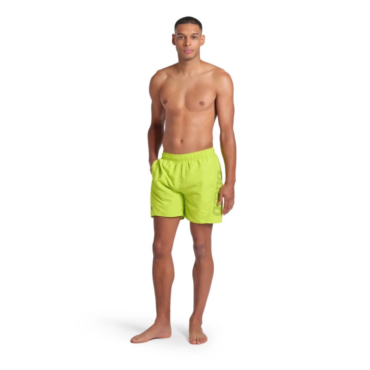 Pánské plavky ARENA FUNDAMENTALS LOGO BOXER R-ARTIC LIME-MANGROVE · záber 3