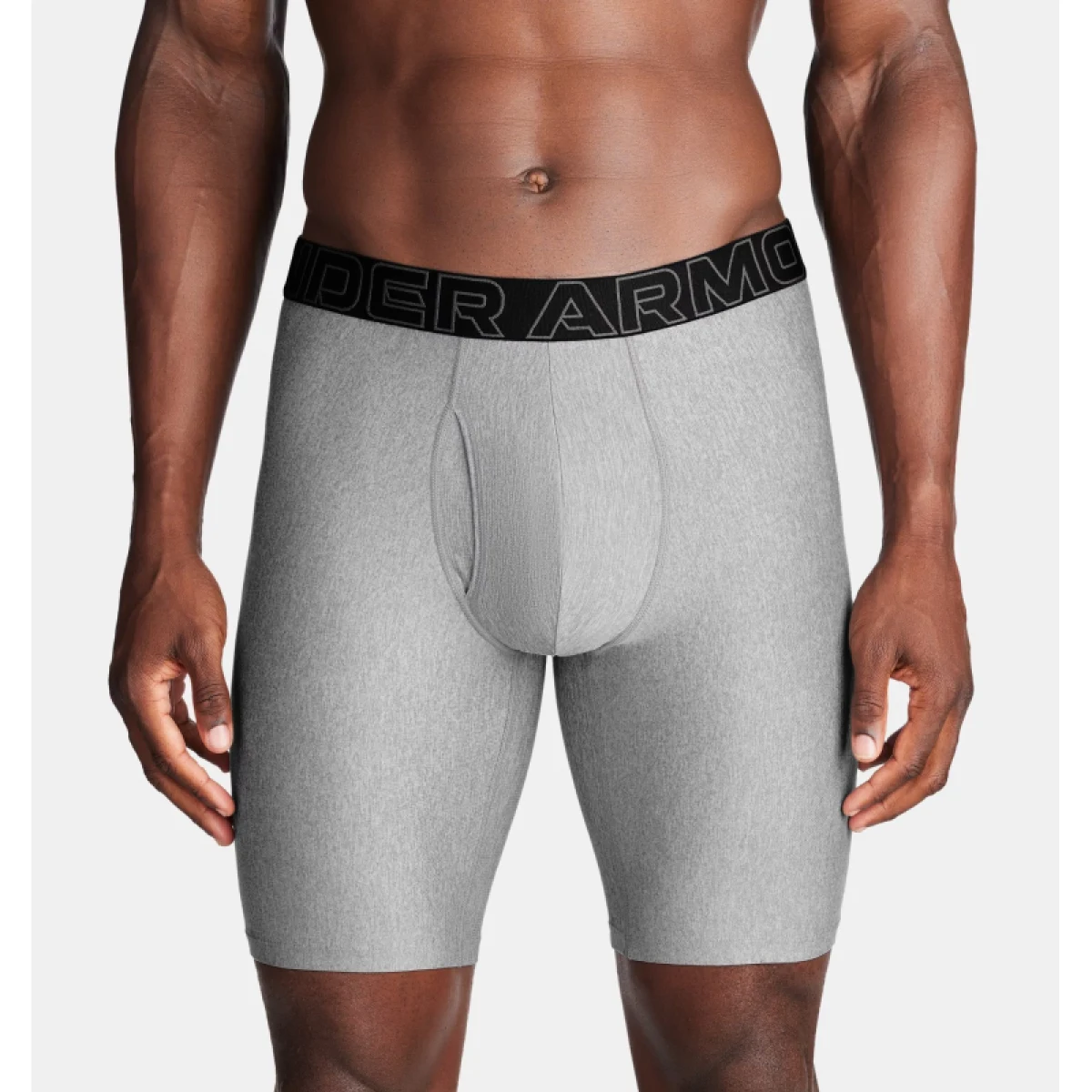 Pánske boxerky UNDER ARMOUR 3 PACK-UA PERFORMANCE TECH - SOLID 9 inch-GRY · záber 5