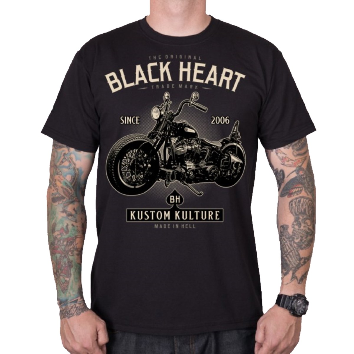 BLACK HEART Motorcycle čierna - XXL · záber 1