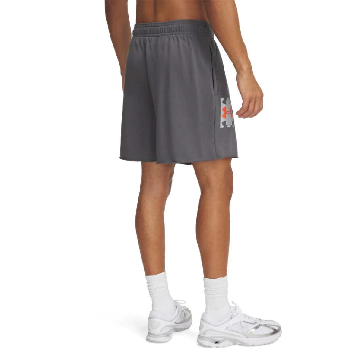 Pánské teplákové kraťasy UNDER ARMOUR UA Rival TerryLogo8inShort-GRY · záber 3