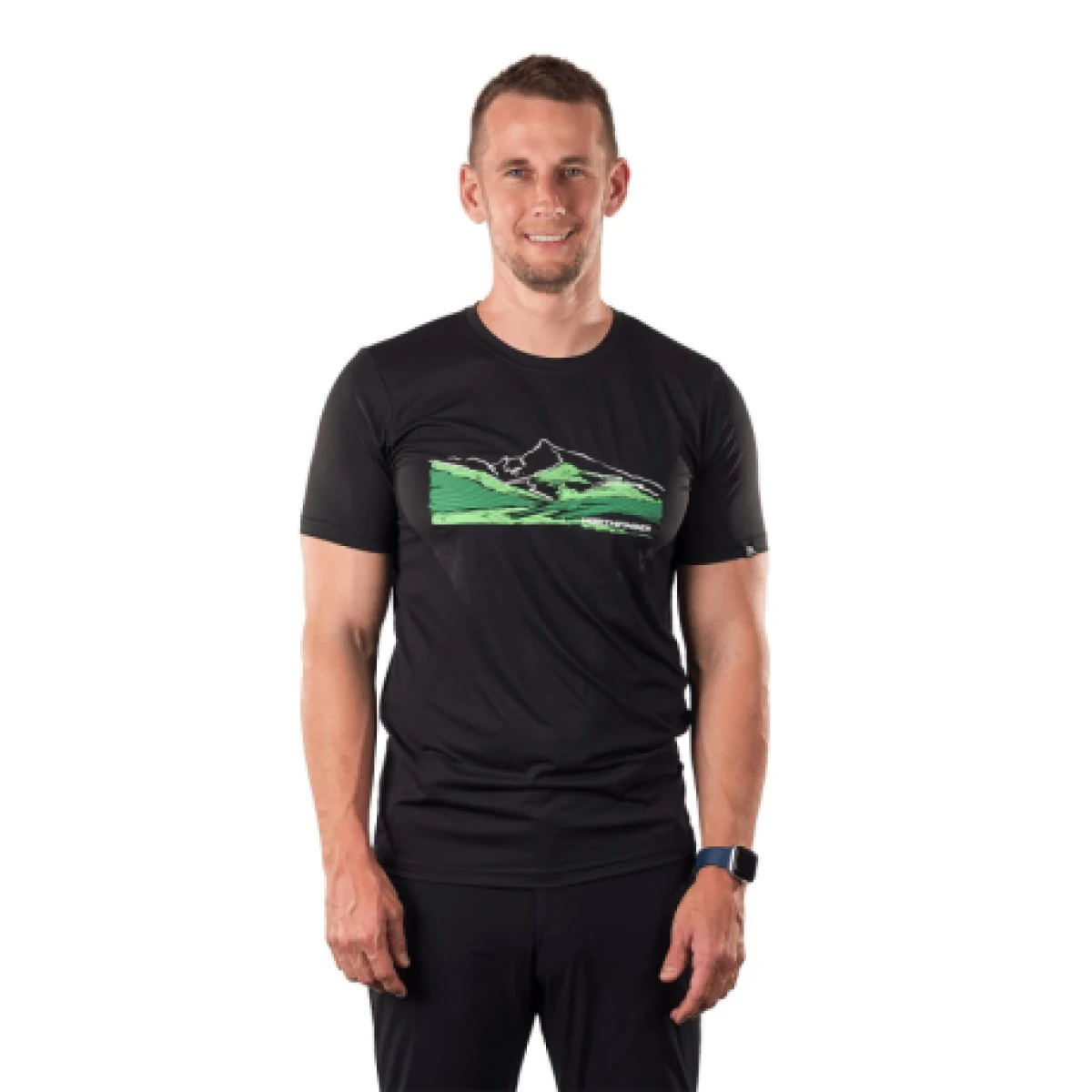 Pánske turistické tričko s krátkym rukávom NORTHFINDER NAZAREN-269black · záber 1