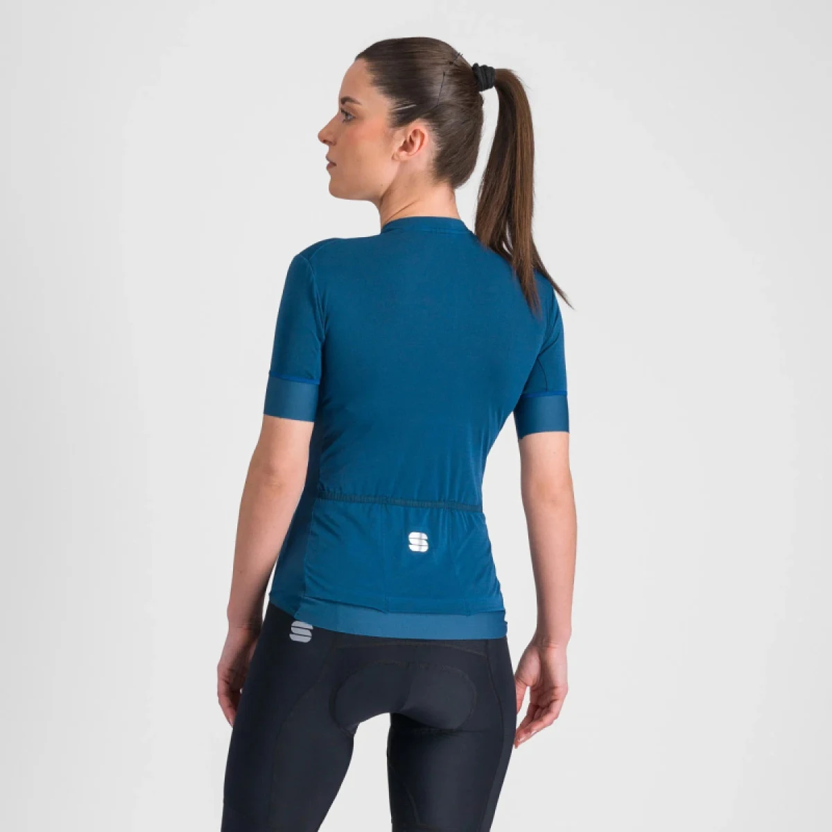 Dámský cyklistický dres s krátkým rukávem SPORTFUL Monocrom w jersey, blue sea · záber 3