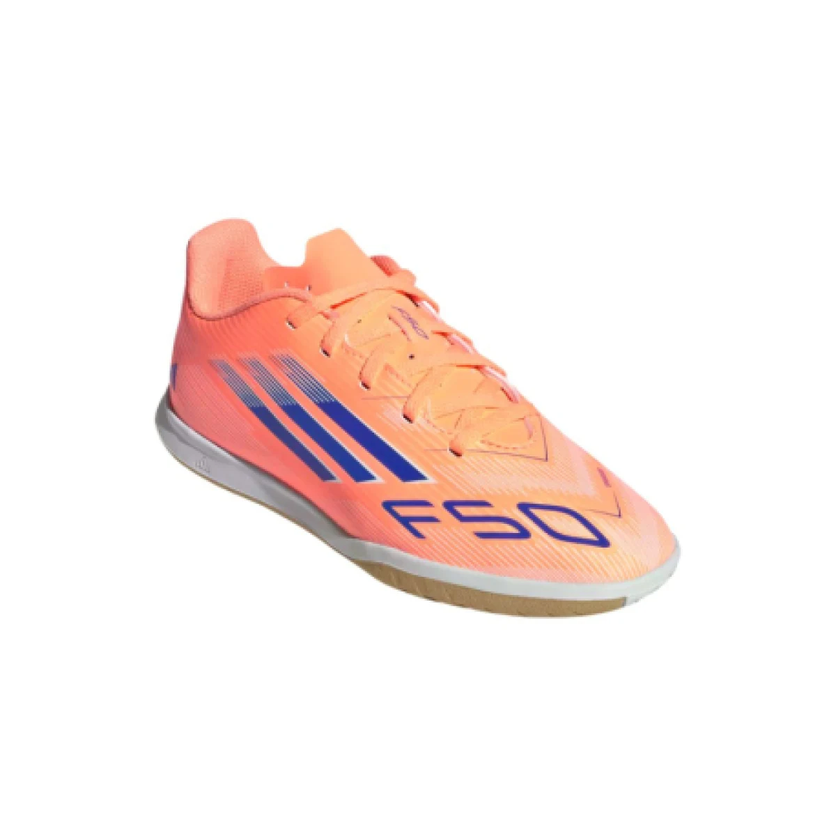 Chlapčenské futbalové kopačky halové ADIDAS F50 Club Jr IC beam orange lucid blue cloud white · záber 1
