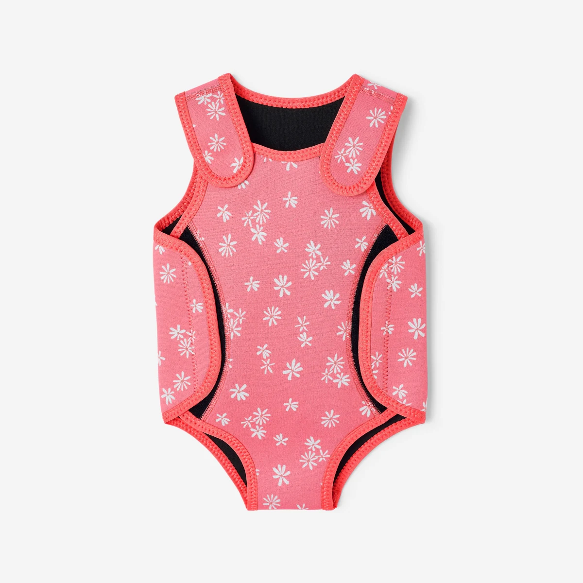 DECATHLON Detská neoprénová kombinéza Bodywarm Mini 2 mm na suchý zips ružová 12-18 m (73-81 cm) · záber 1