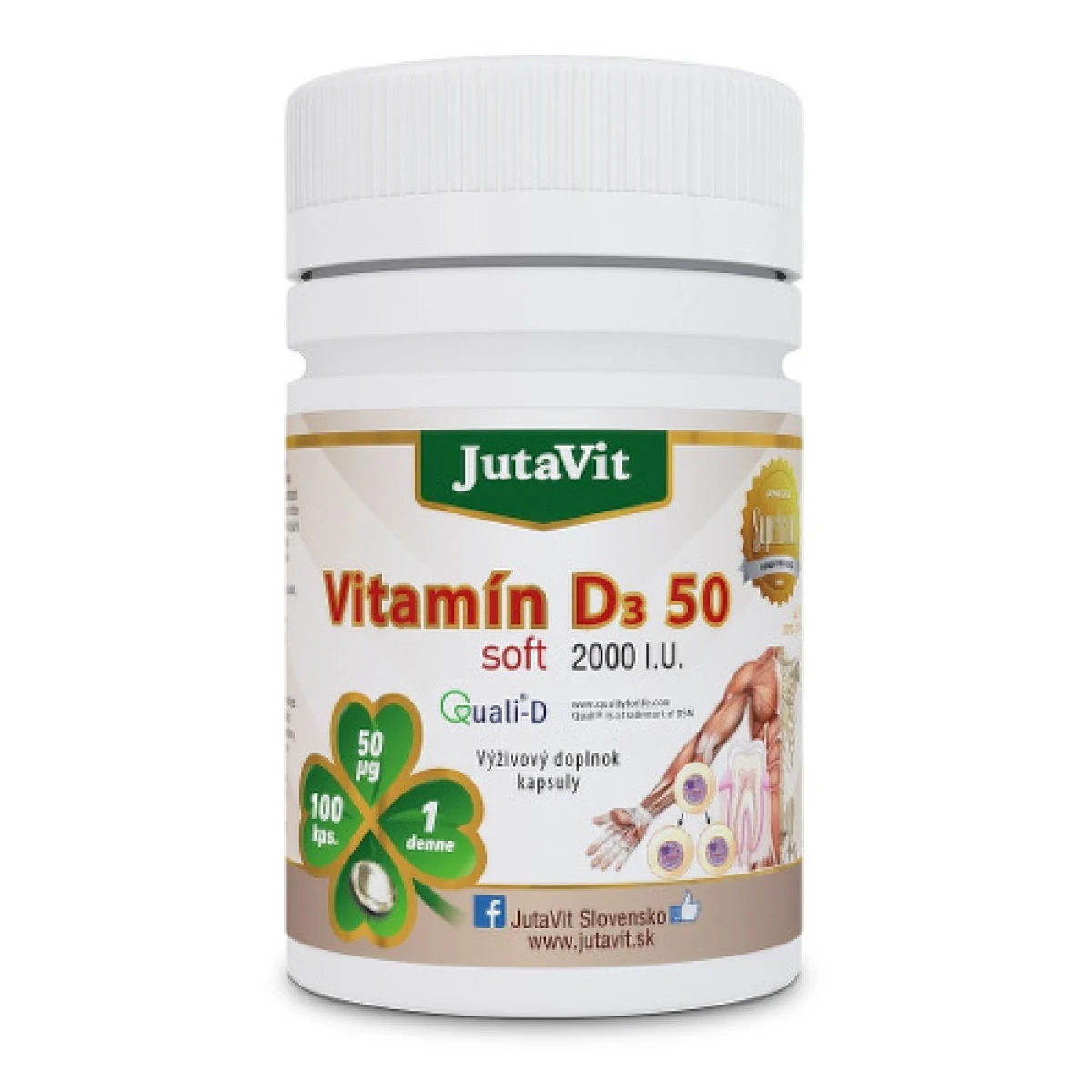 JUTAVIT Vitamín D3 50 soft 100 kapsúl · záber 1