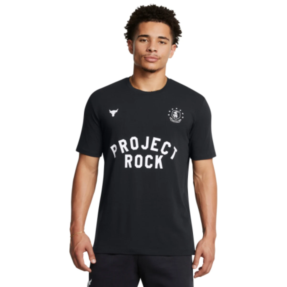 Pánské tričko s krátkým rukávem UNDER ARMOUR PROJECT ROCK UA PROJECT ROCK SS BOH-BLK · záber 1