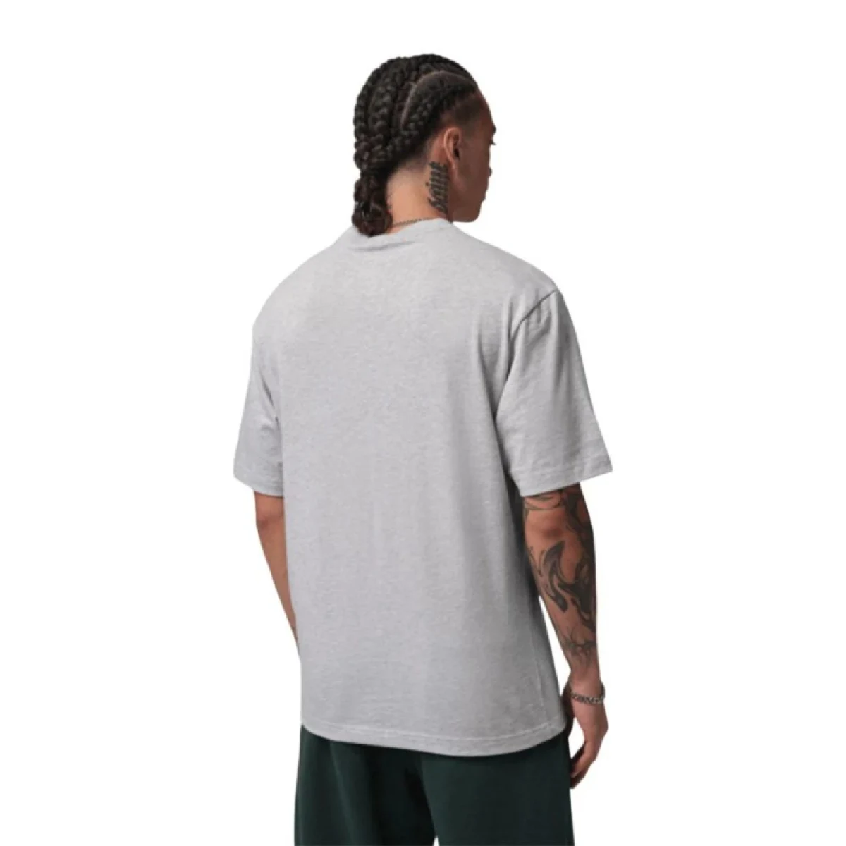 Pánske tričko s krátkym rukávom NIKE JORDAN JUMPMAN SS HBR TEE 2 GREY HEATHER BLACK · záber 3