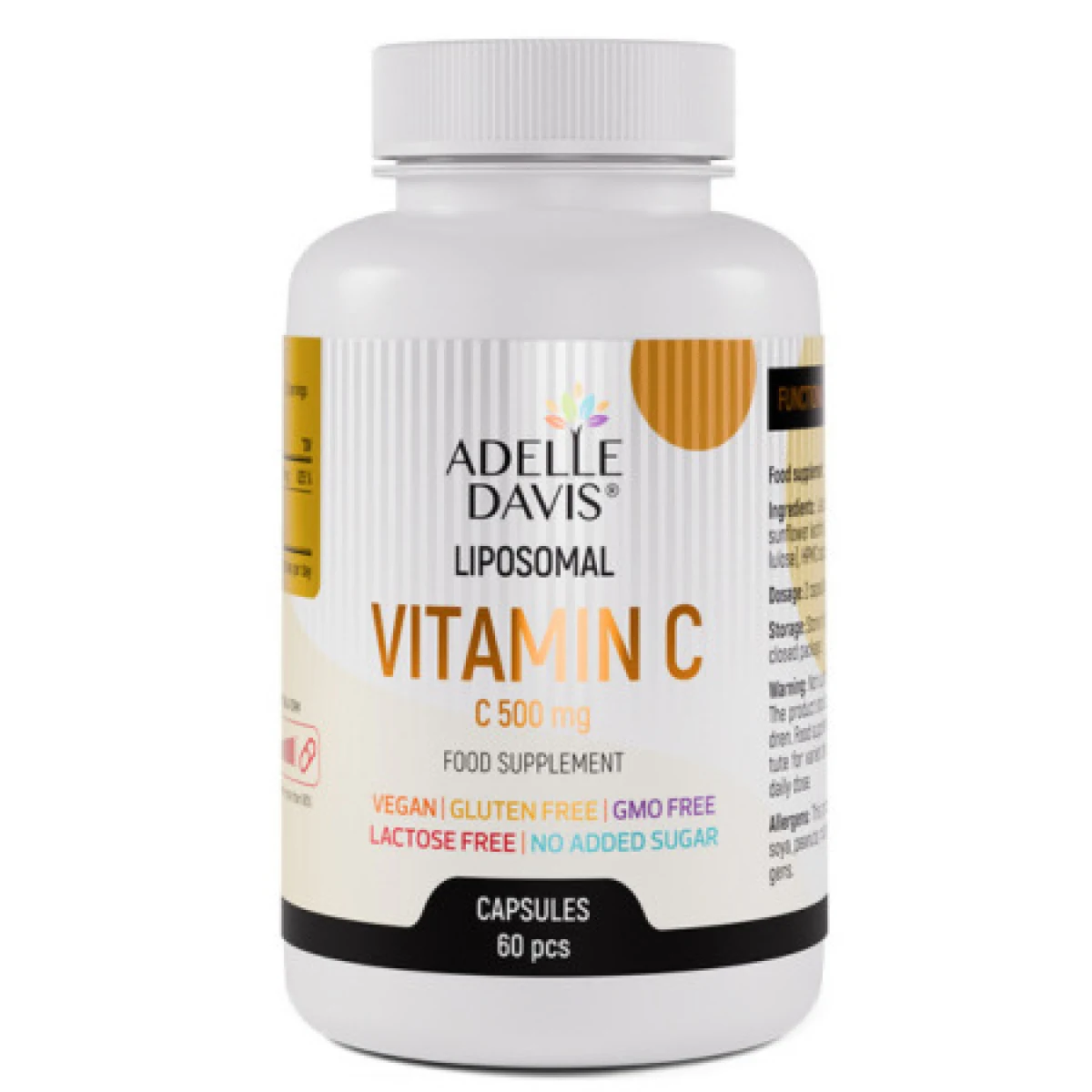 ADELLE DAVIS Lipozomálny vitamín C 500 mg 60 kapsúl · záber 2