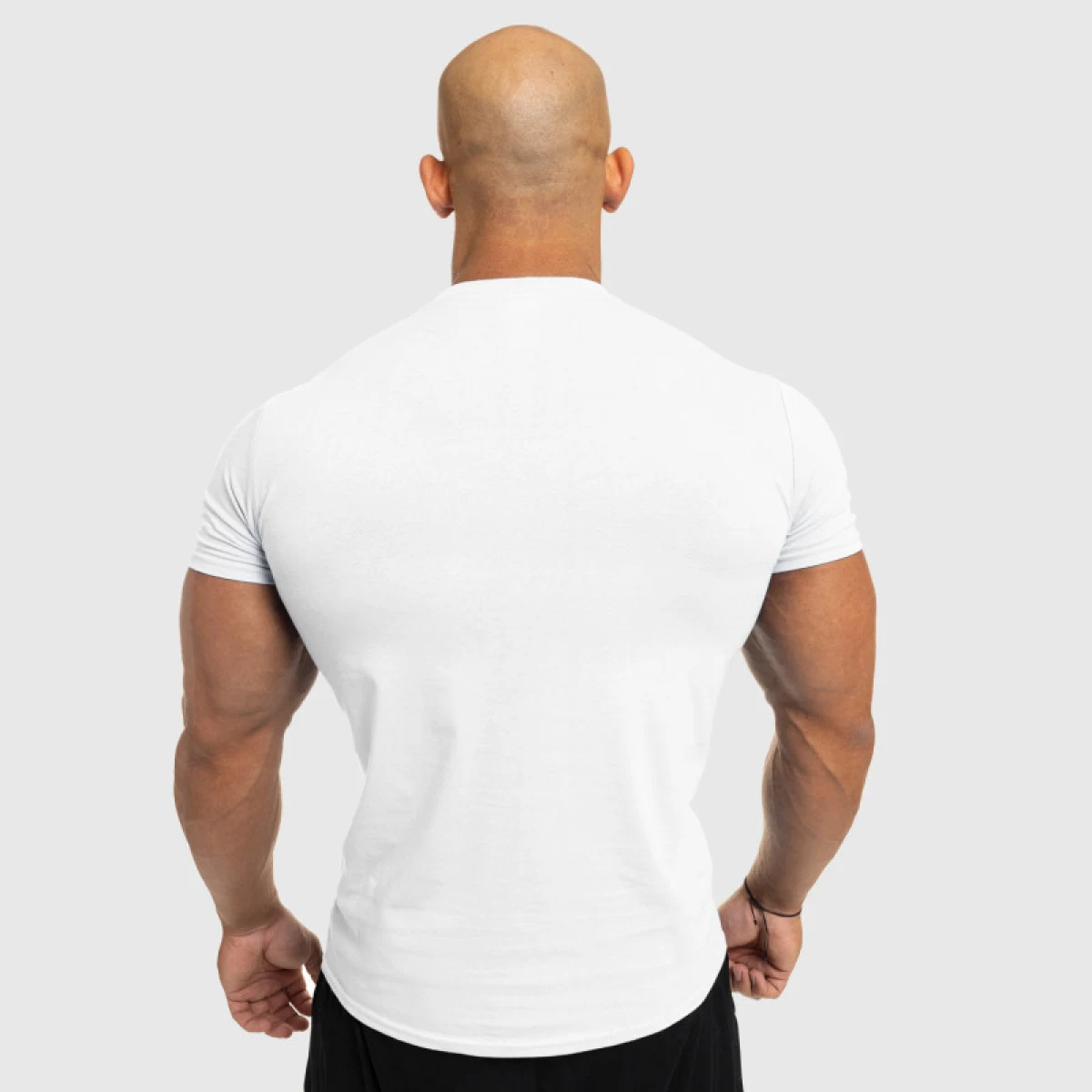 Pánske fitness tričko Iron Aesthetics Splash, biele · záber 4