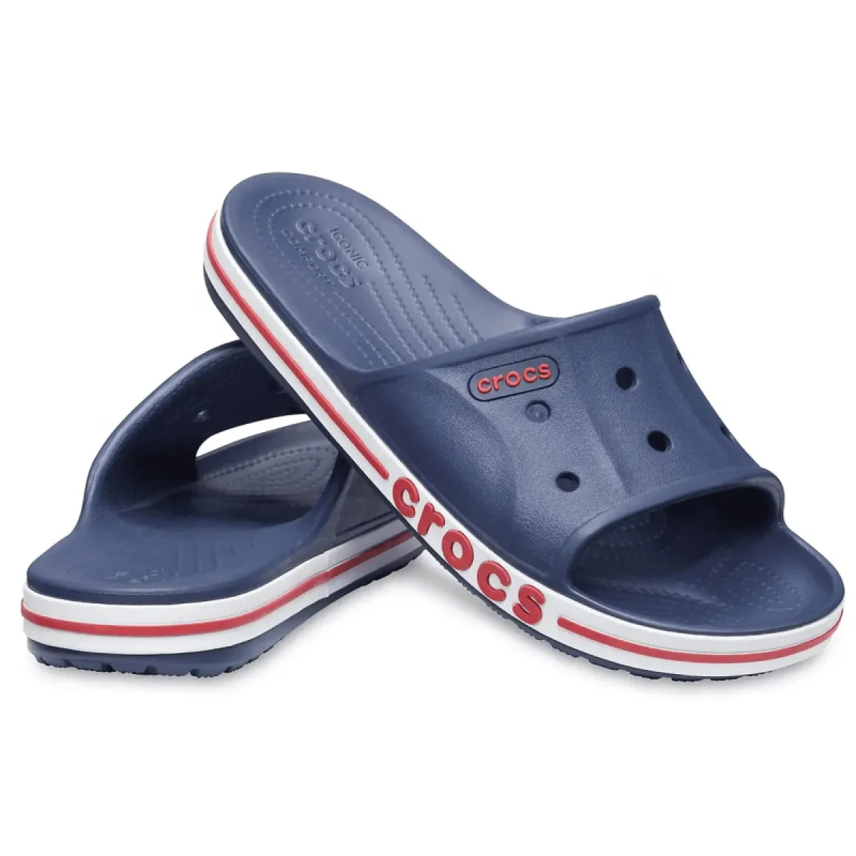 Pantofle (plážová obuv) CROCS Bayaband Slide U navy pepper · záber 3