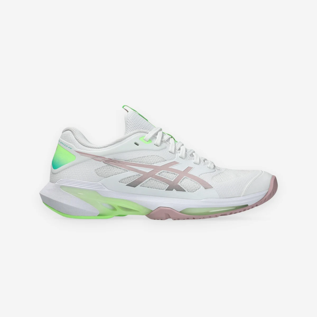 ASICS ASICS Solution Speed FF 4 dámska tenisová obuv bielo-ružovo-zelená 37 · záber 2