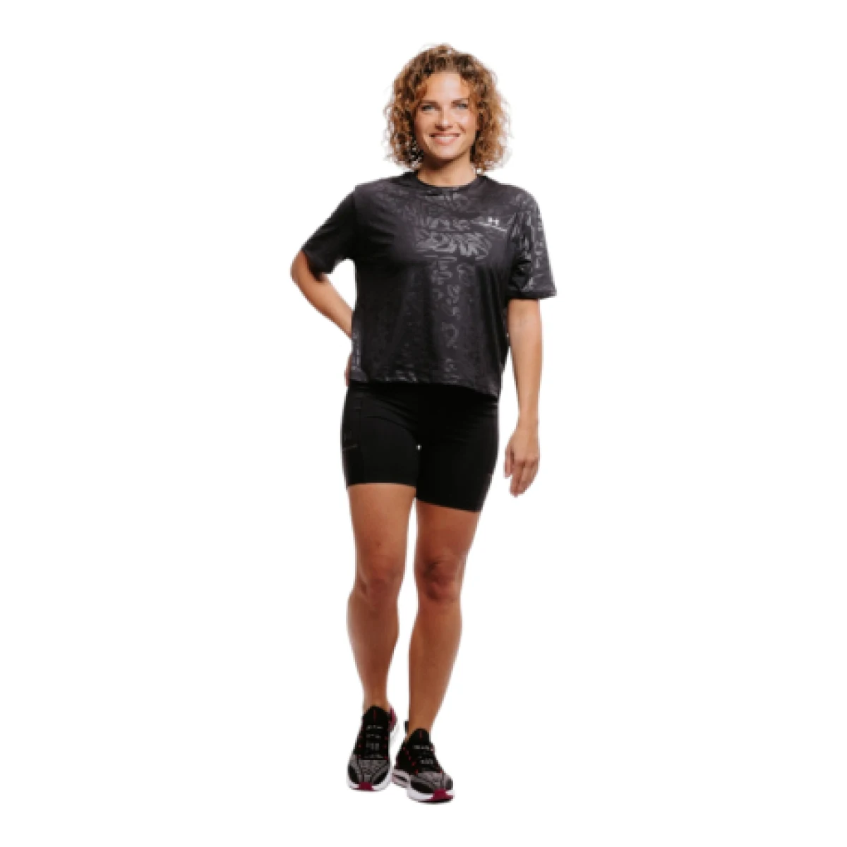 Dámské tréninkové kraťasy UNDER ARMOUR UA Fly Fast 6 Short-BLK · záber 1