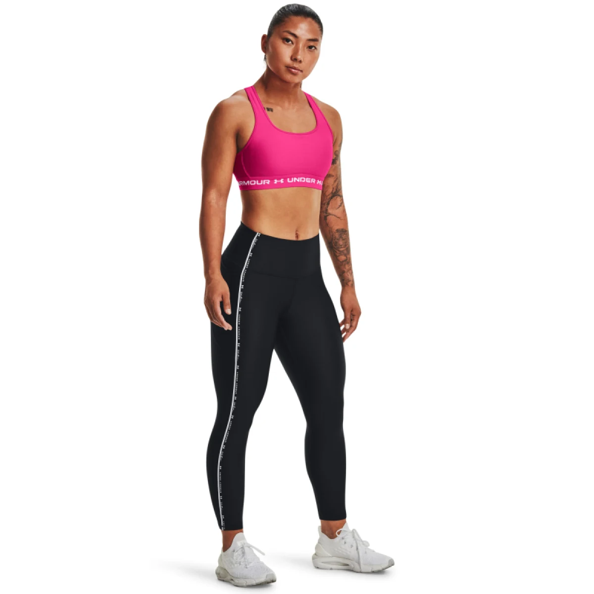 Dámské kompresní legíny UNDER ARMOUR HG Armour Taped Ankle Leg-BLK · záber 3