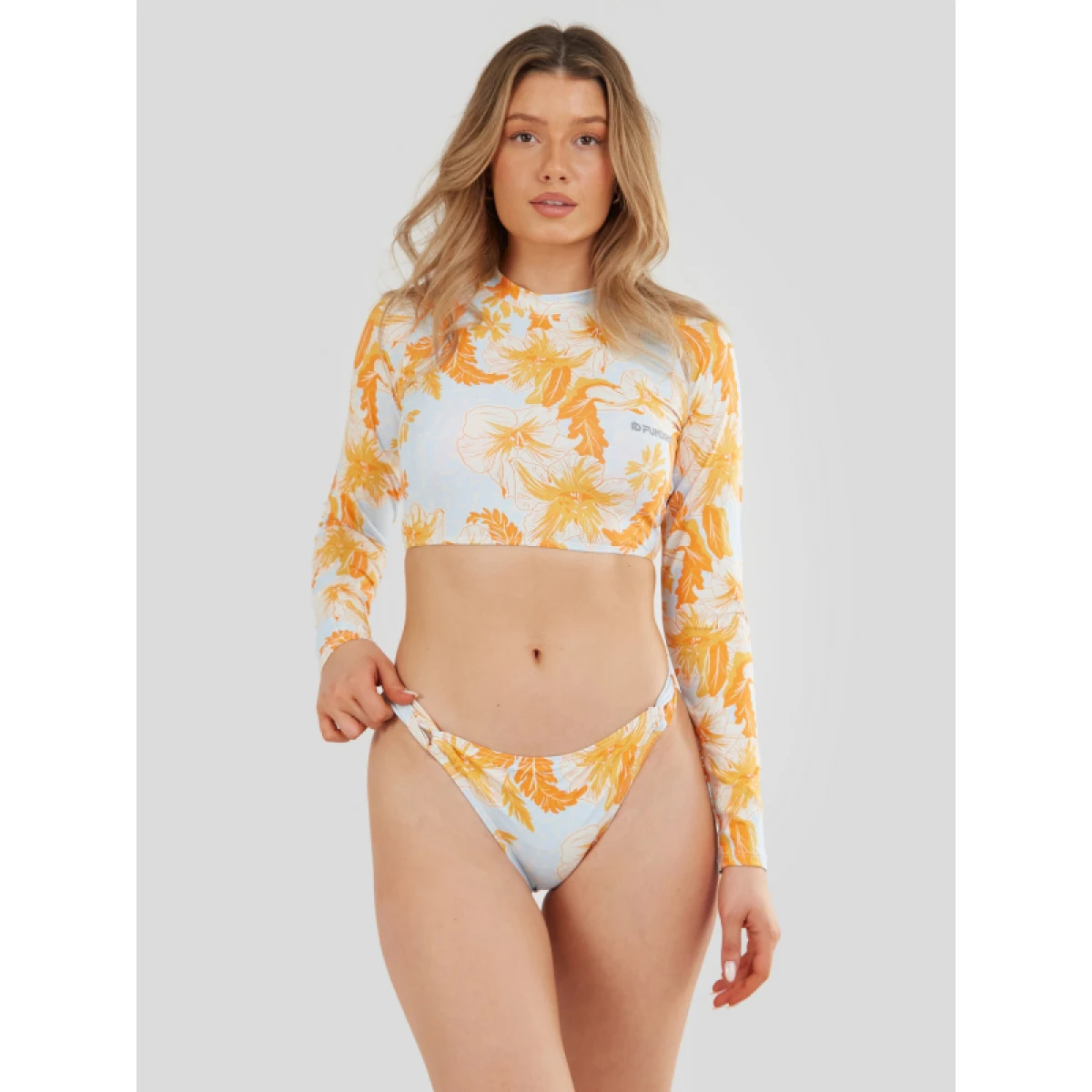 Dámské plavkové tričko FUNDANGO Amelia Surf Top-265-soft orange · záber 2