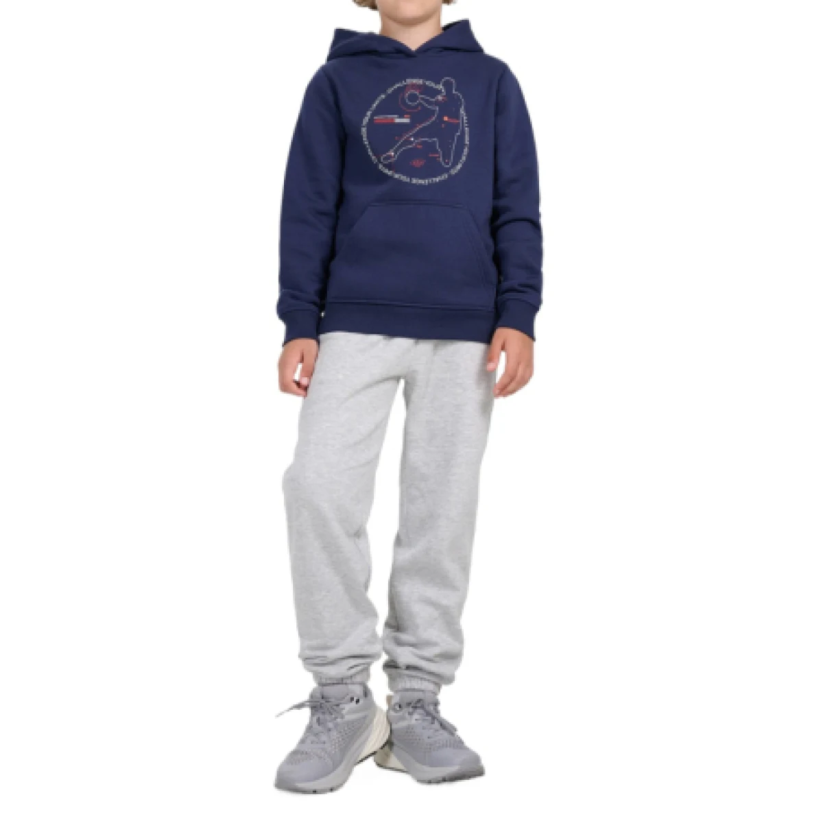 Chlapčenské zateplené tepláky 4F JUNIOR TROUSERS CAS M1510-4FJWMM00TTROM1510-25M-GREY MELANGE · záber 1