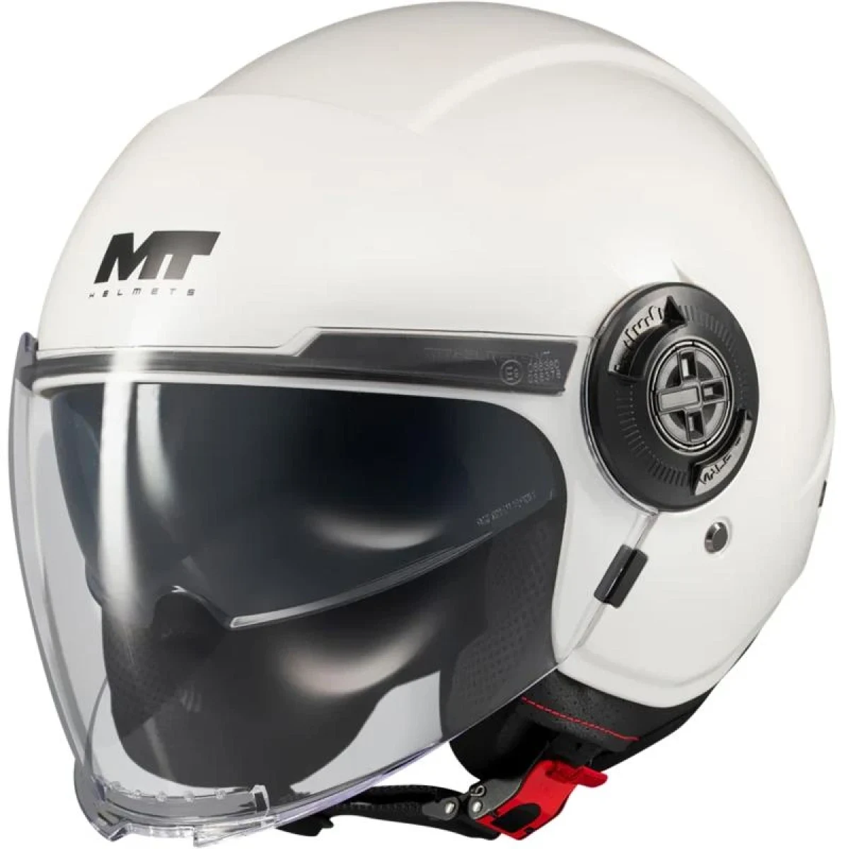 MT Helmets Otevřená helma Viale SV S Pure A0 bílá - Velikost: 55-56 | Barva: Biela · záber 1