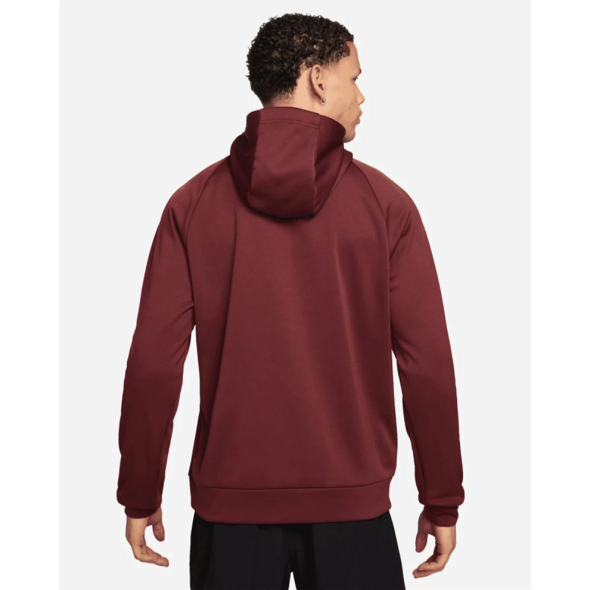 Pánska zateplená tréningová mikina s kapucňou NIKE M NK TF FLEECE PO HD GFX DARK TEAM RED · záber 3