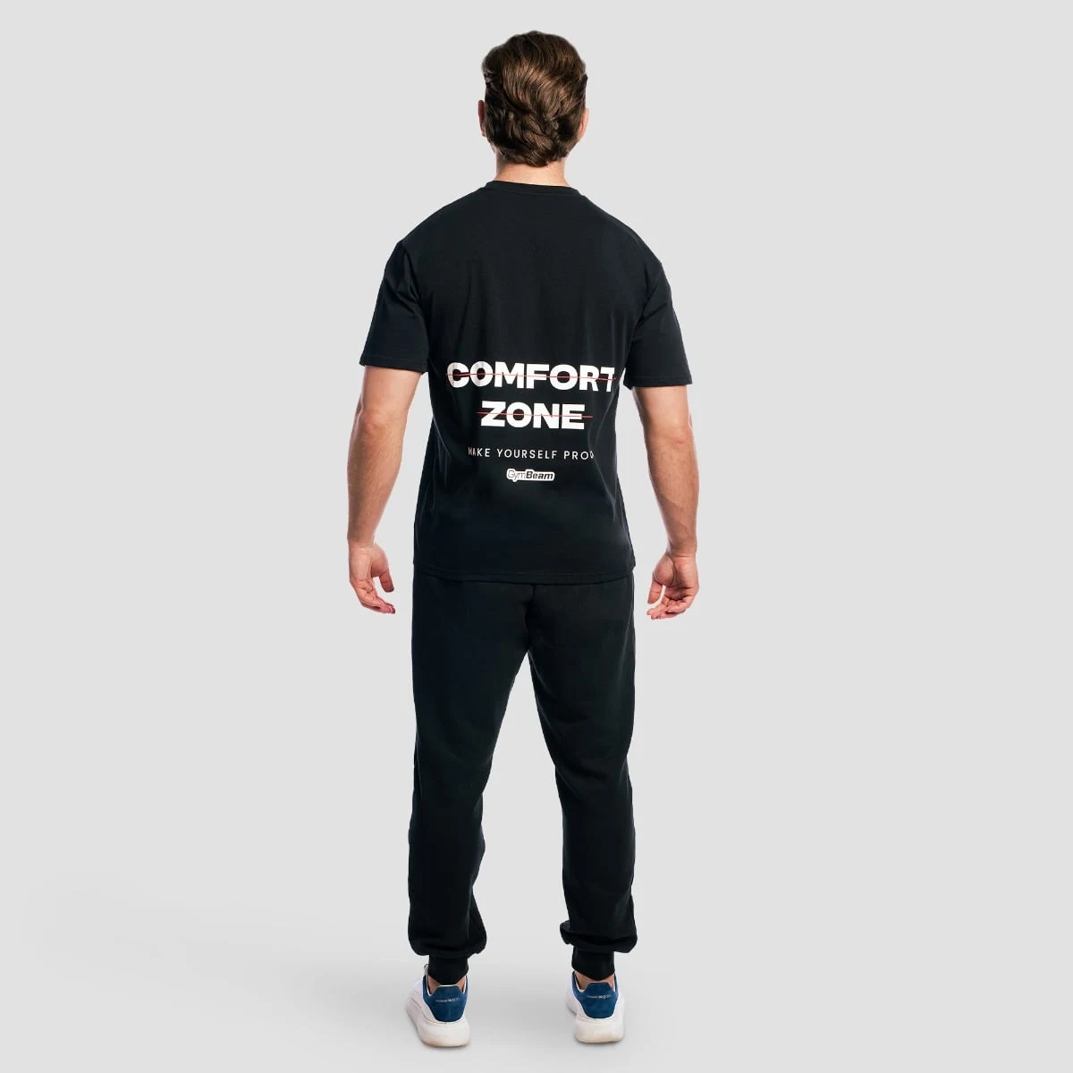 GymBeam Tričko Zone Black - Velikost: S | Barva: Čierna | Hmotnost: 0,275 kg | Balení: 65 · záber 5