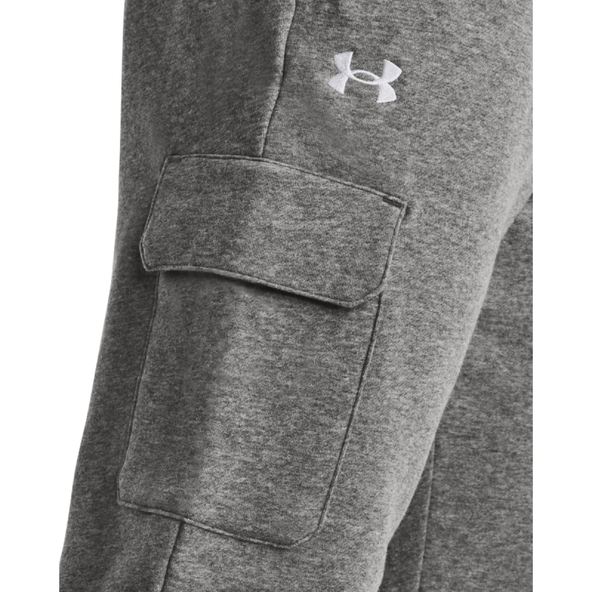 Pánské zateplené tepláky UNDER ARMOUR UA Rival Fleece Cargo Jogger-GRY · záber 4