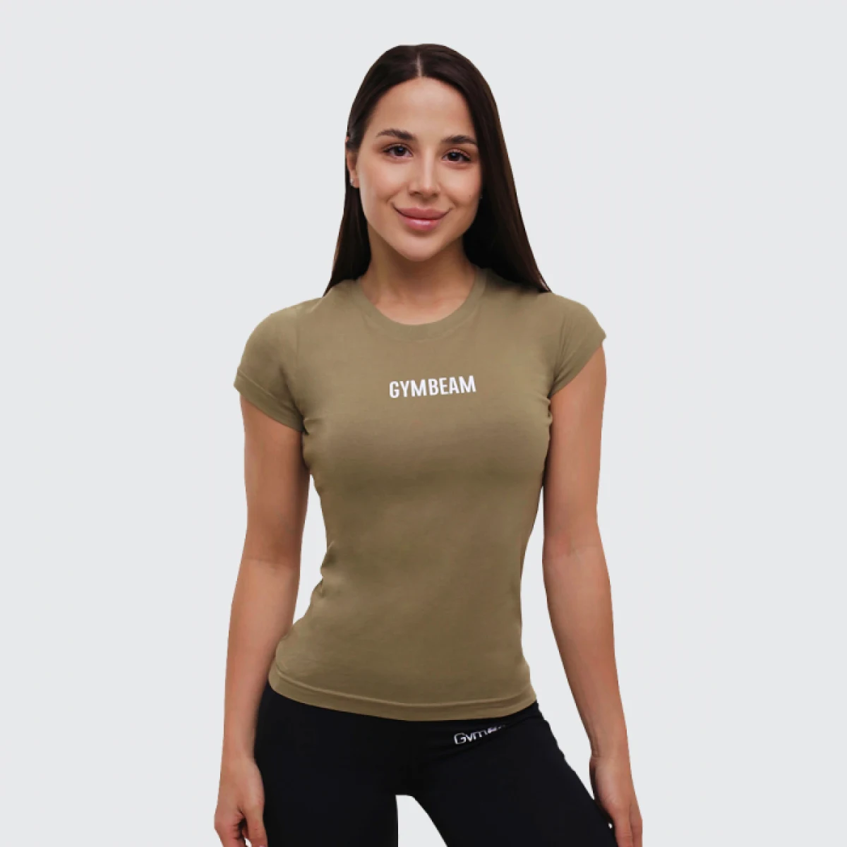 Дамска тениска FIT Olive - GymBeam - Размер: XS | Тегло: 0,09 g | Опаковка: 10 · záber 1