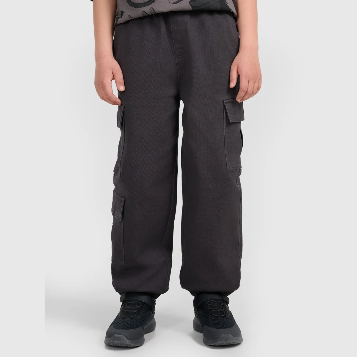 Chlapecké casual cargo kalhoty - šedé · záber 2