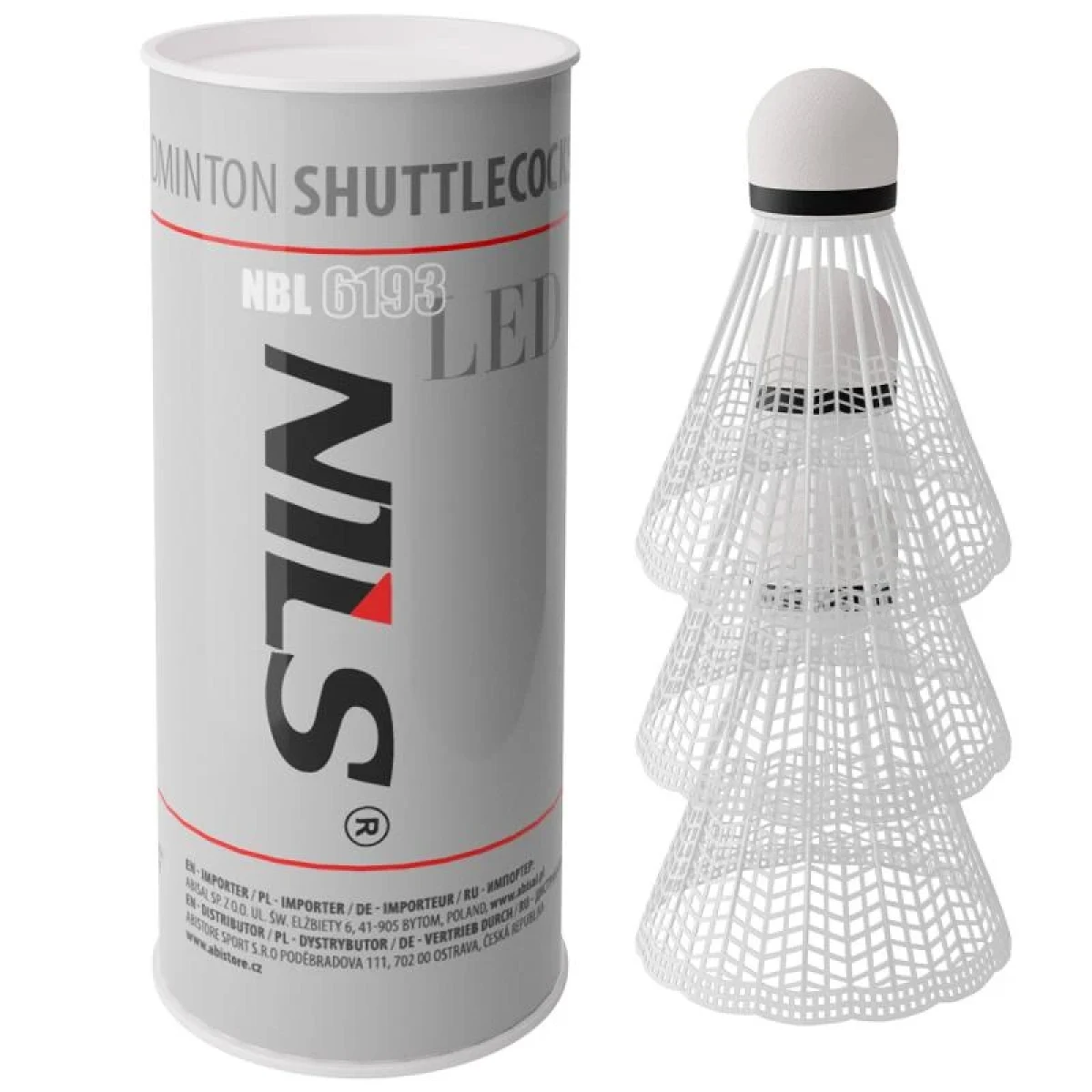 NILS NBL6193 s LED 3 ks Badmintonové míčky · záber 1